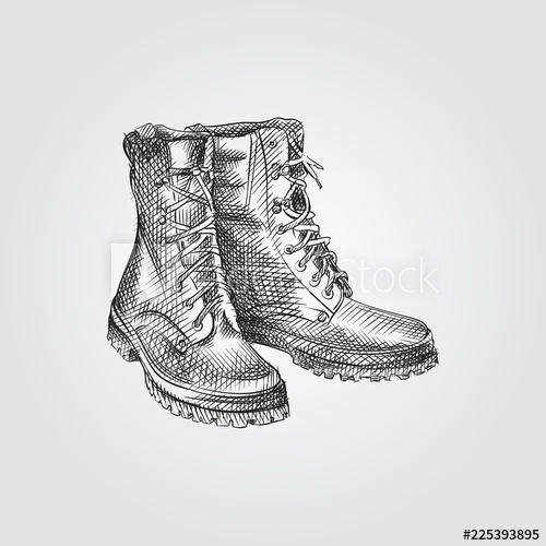 Boot Drawing Art