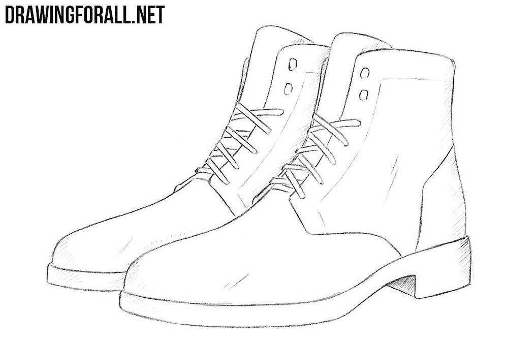 Boot Drawing High-Quality