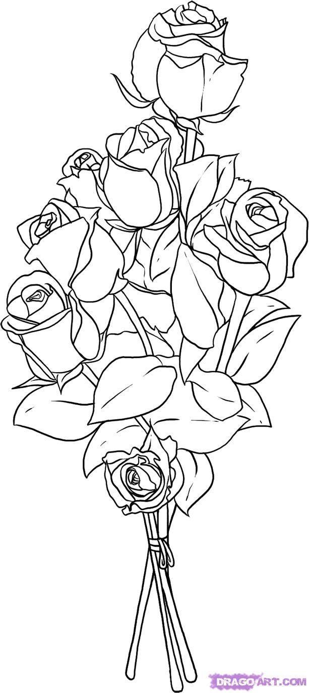 Bouquet Drawing Image