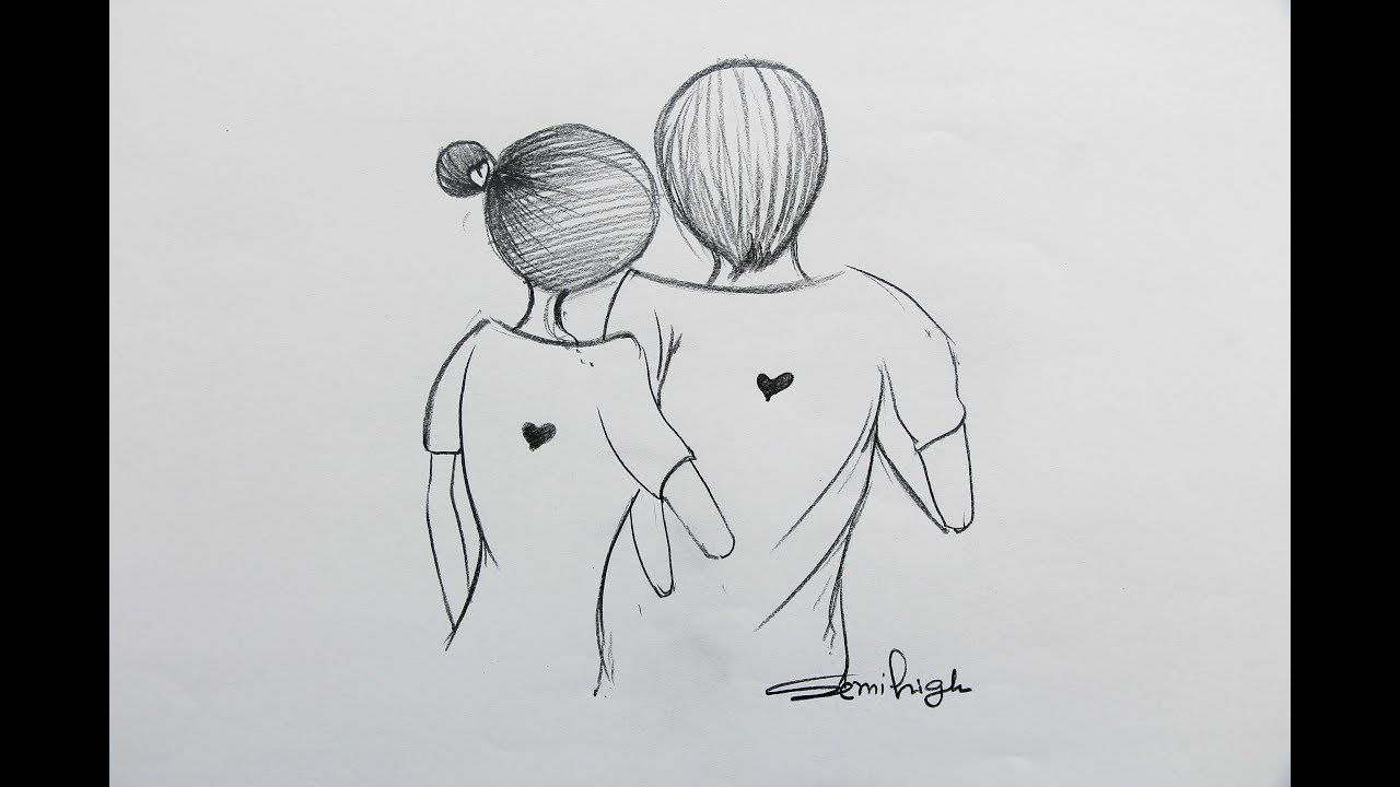 Boy And Girl Drawing Photo