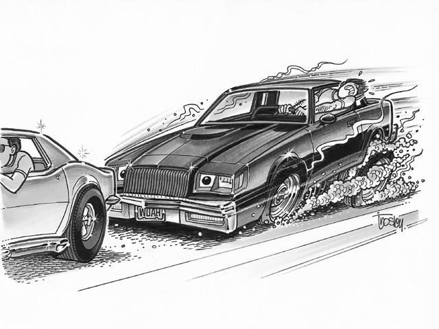 Buick Grand National Drawing Art