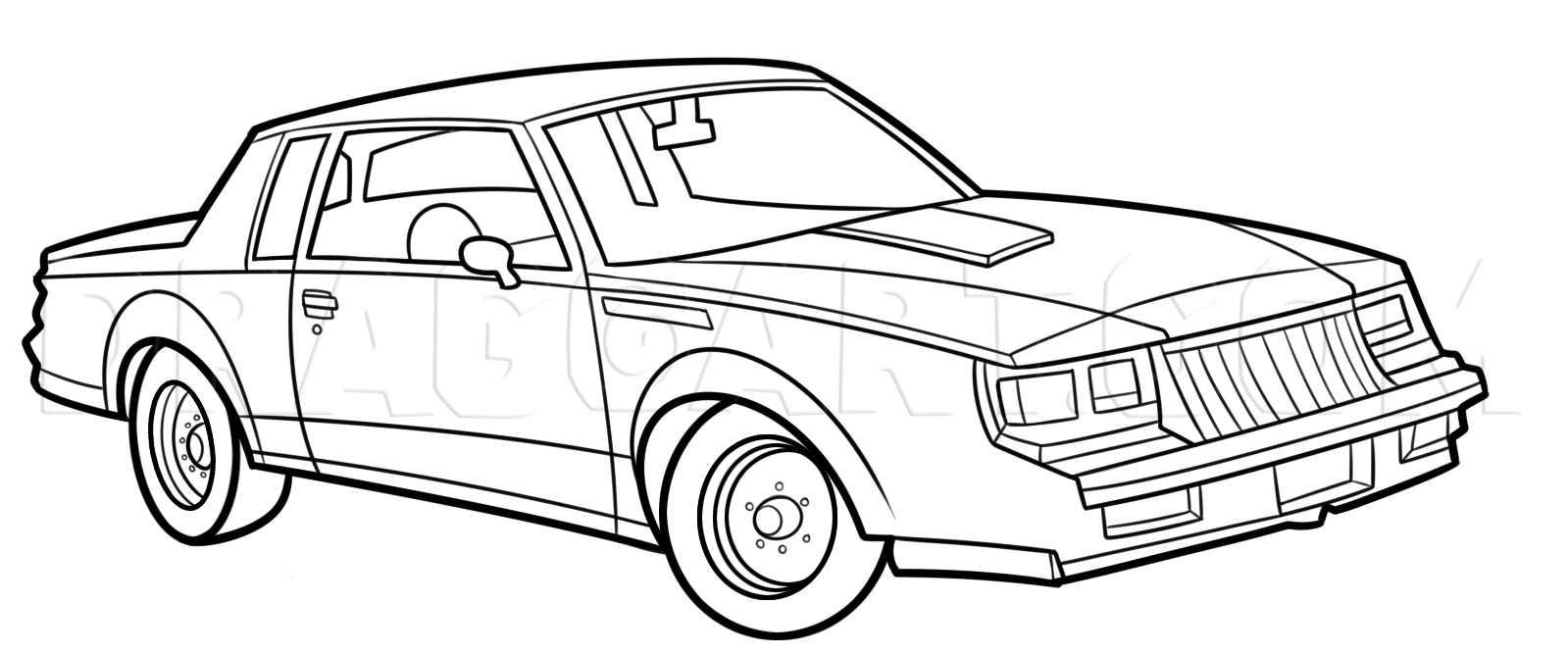 Buick Grand National Drawing Image