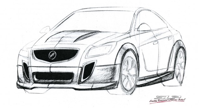 Buick Grand National Drawing Picture