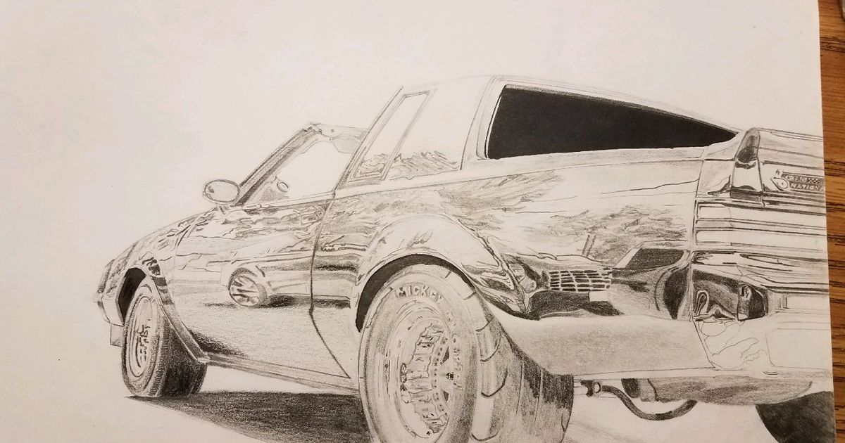 Buick Grand National Drawing Realistic