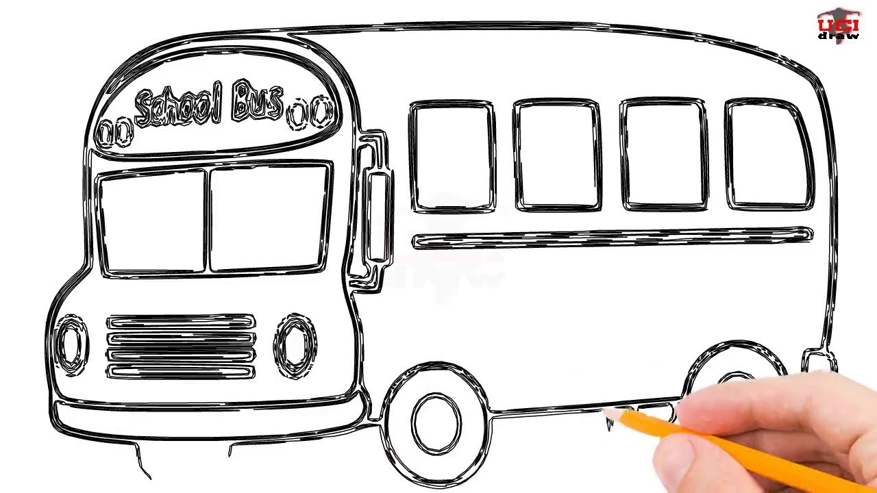 Bus Art Drawing