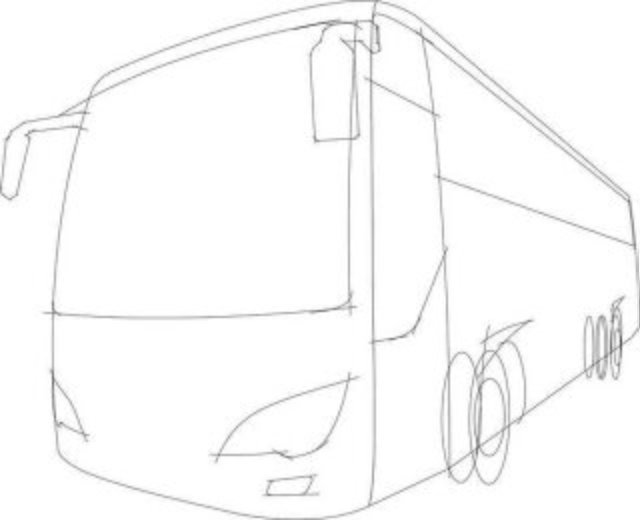 Bus Drawing Sketch