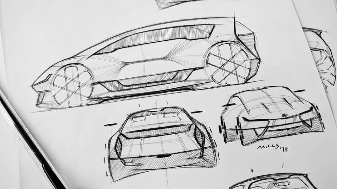 Car Engineering Drawing Picture