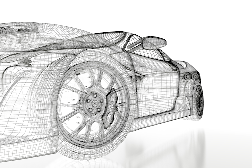 Car Engineering Drawing Realistic