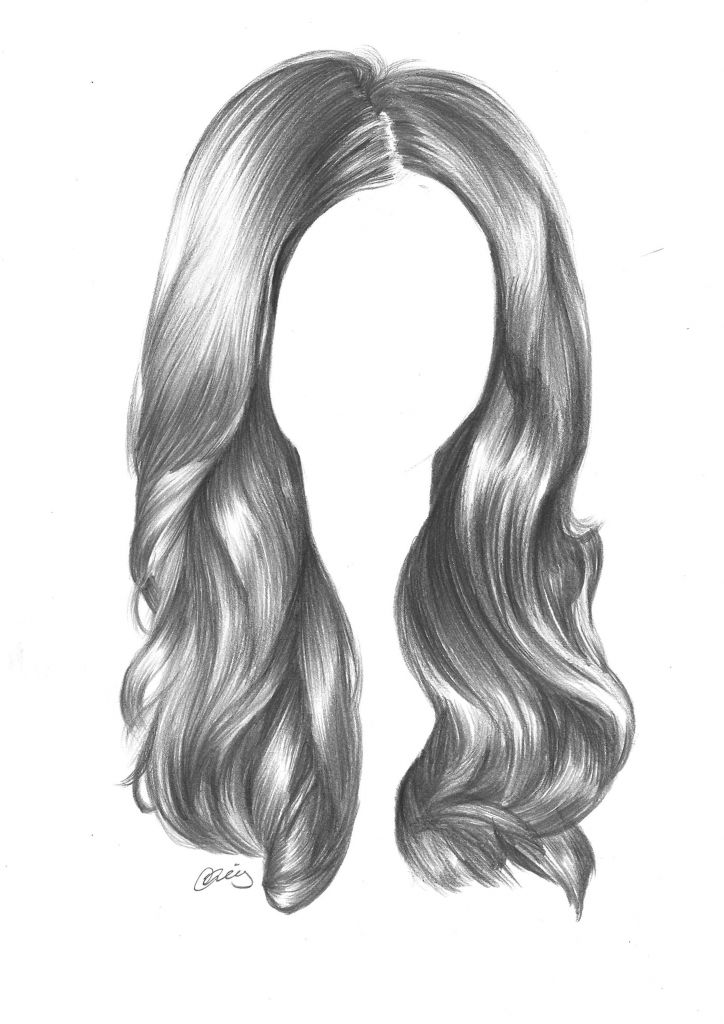 Curly Hair Drawing Photo