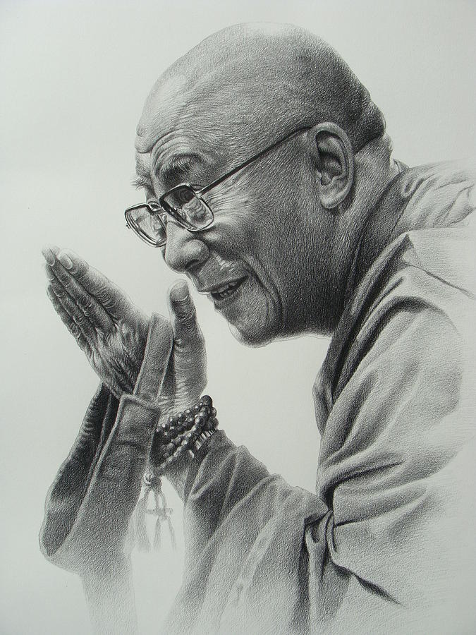 Dalai Lama Art Drawing