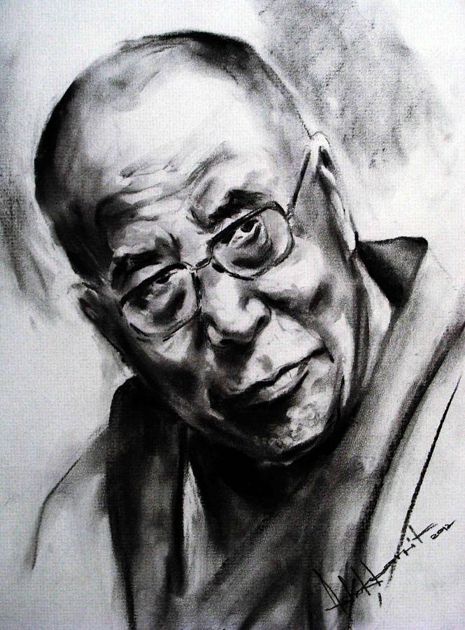 Dalai Lama Drawing High-Quality