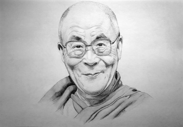 Dalai Lama Drawing Picture