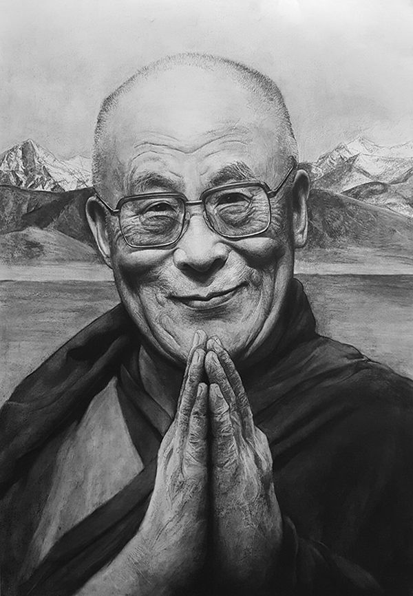 Dalai Lama Drawing