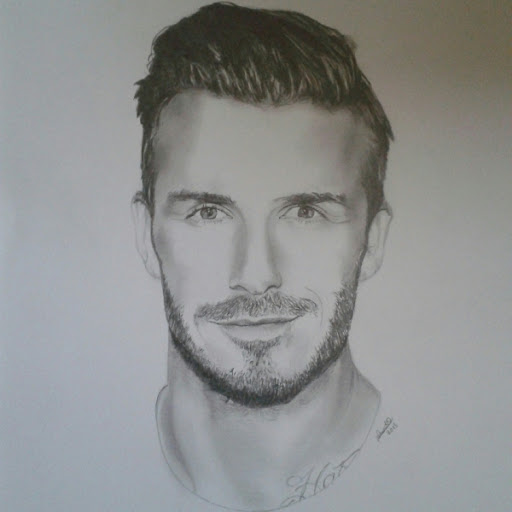 David Beckham Drawing Beautiful Image
