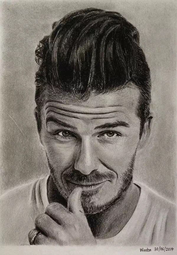 David Beckham Drawing Creative Art