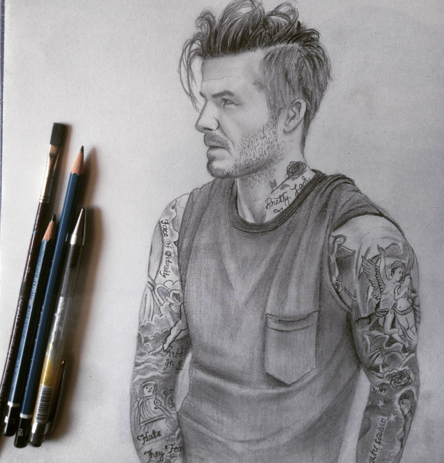 David Beckham Drawing Sketch