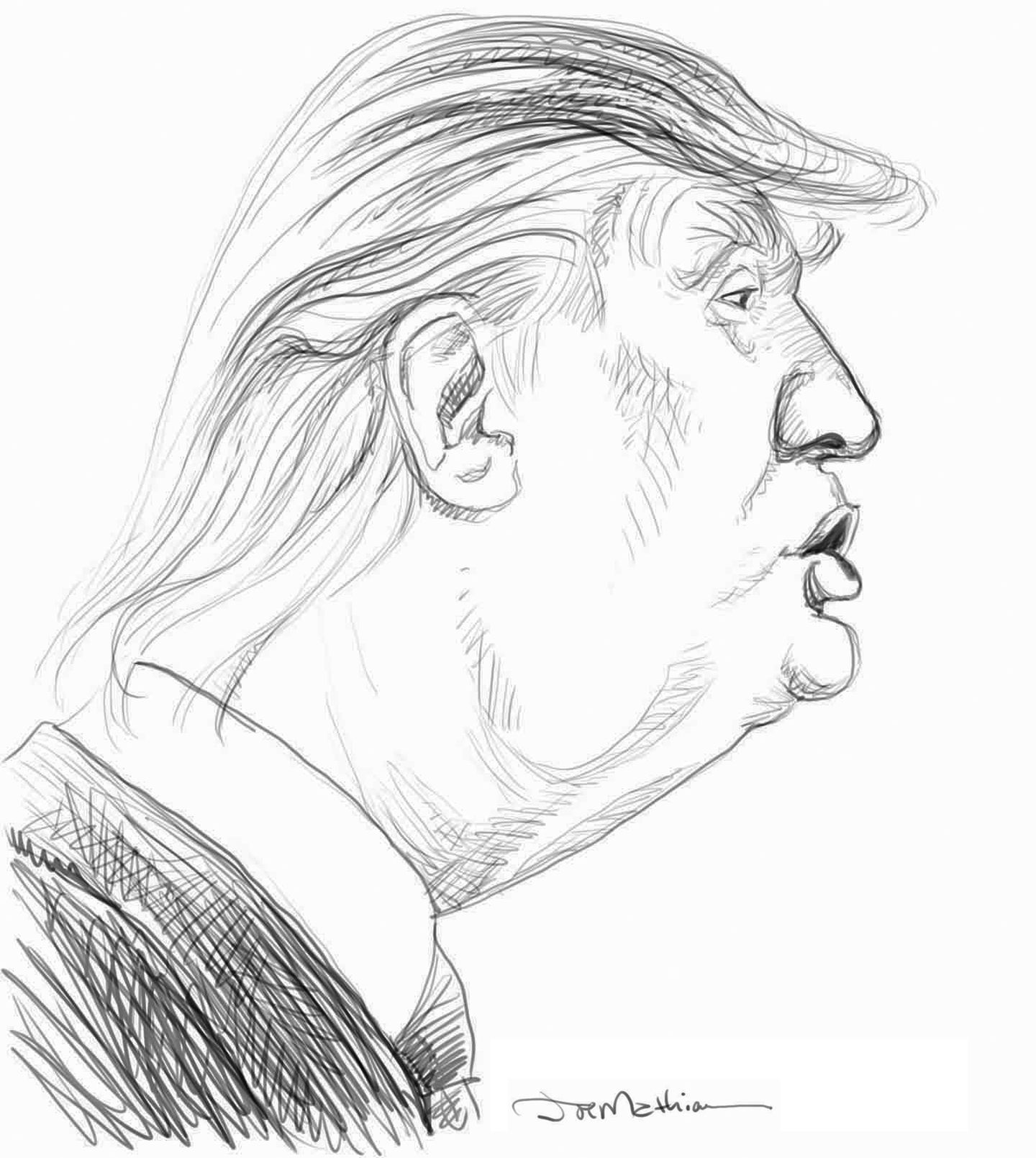 Donald Trump Drawing Images
