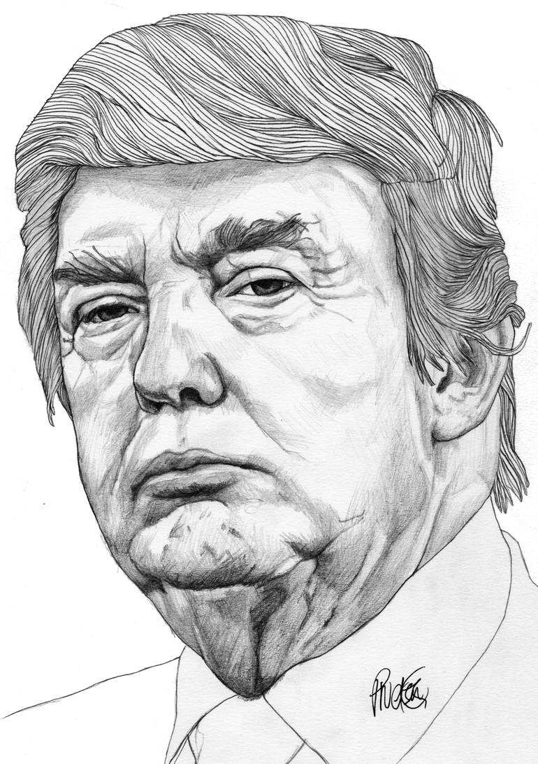 Donald Trump Drawing Pic