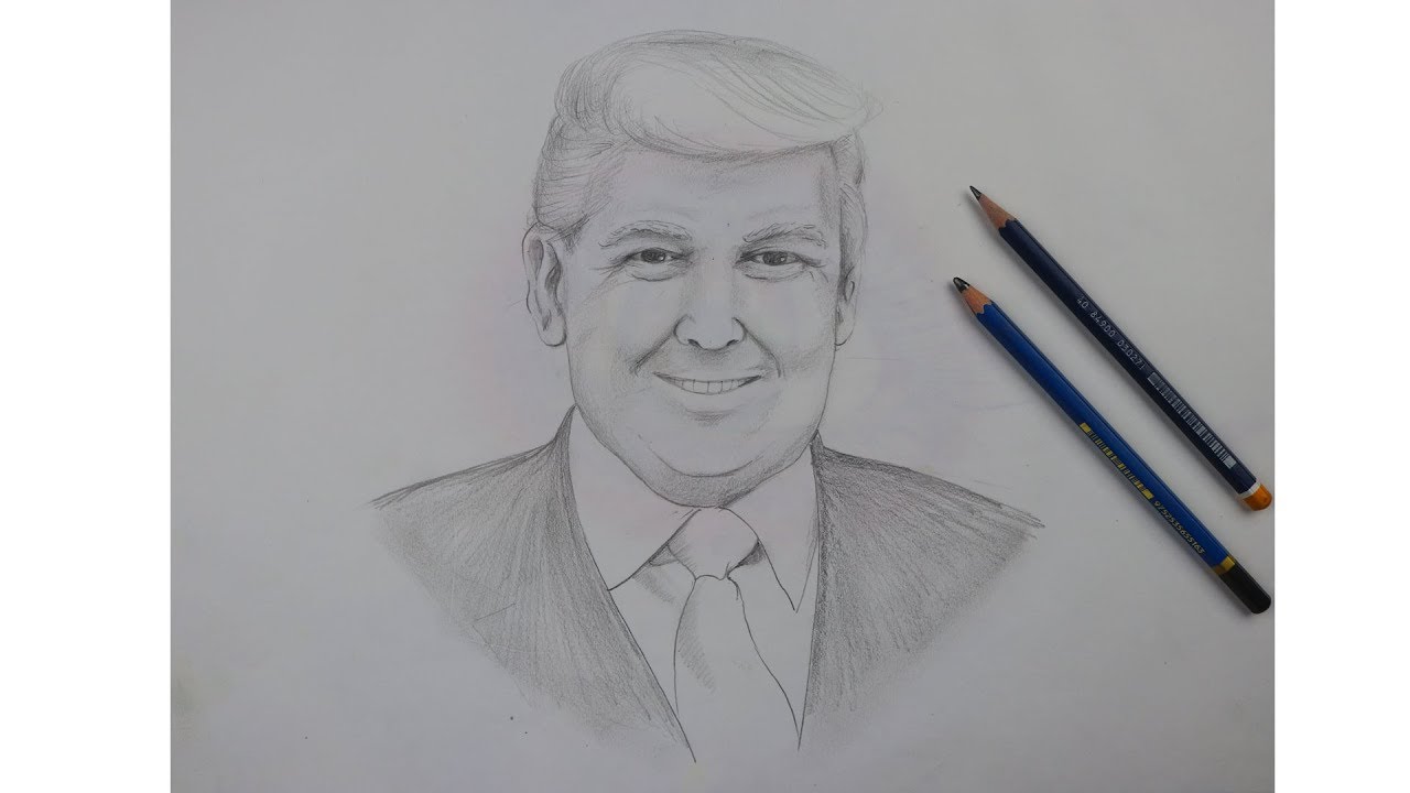 Donald Trump Drawing Sketch