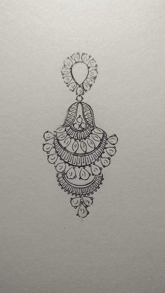 Earring Drawing Images