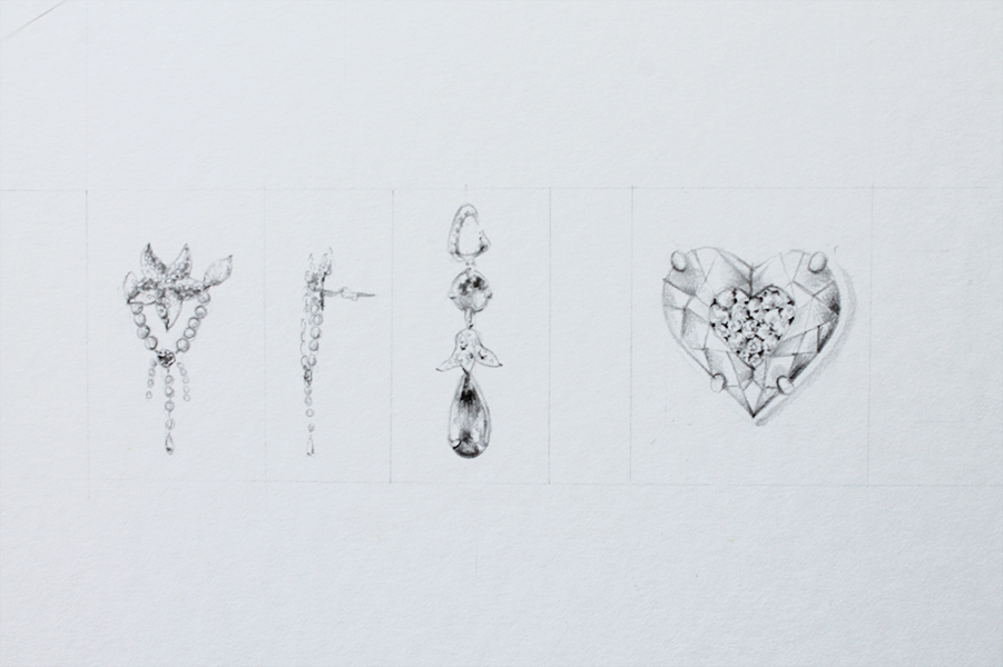 Earring Drawing Pic