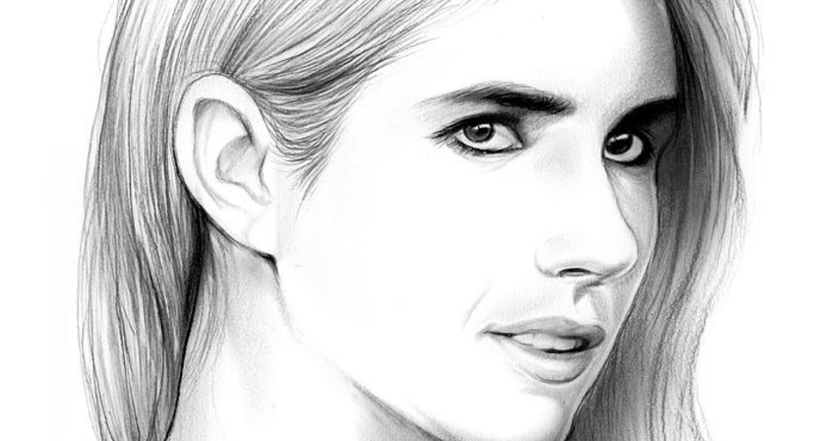 Emma Roberts Art Drawing