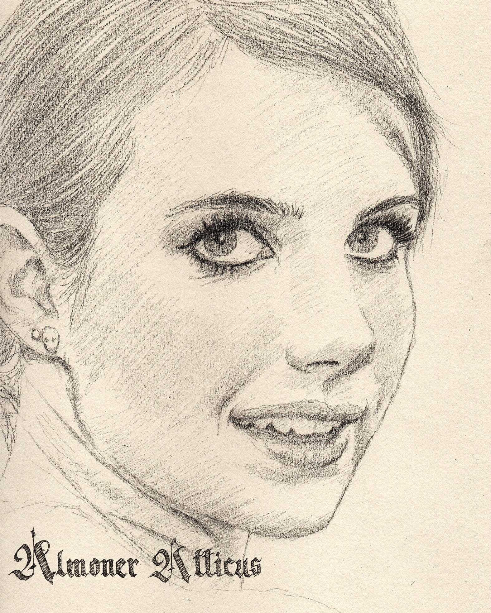 Emma Roberts Drawing Amazing