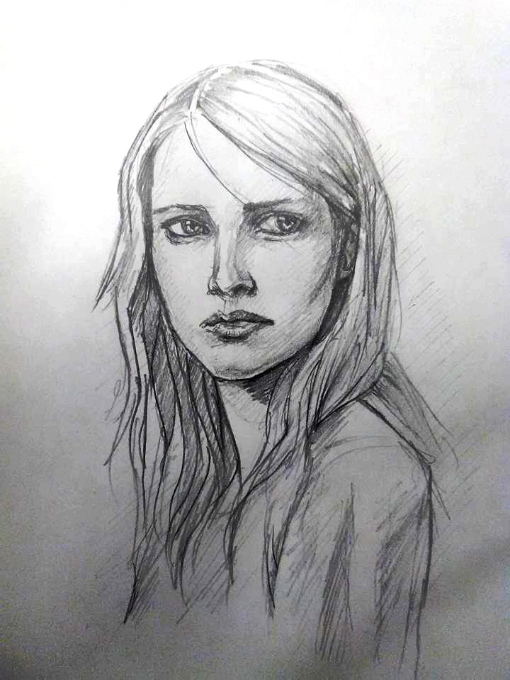Emma Roberts Drawing Beautiful Art