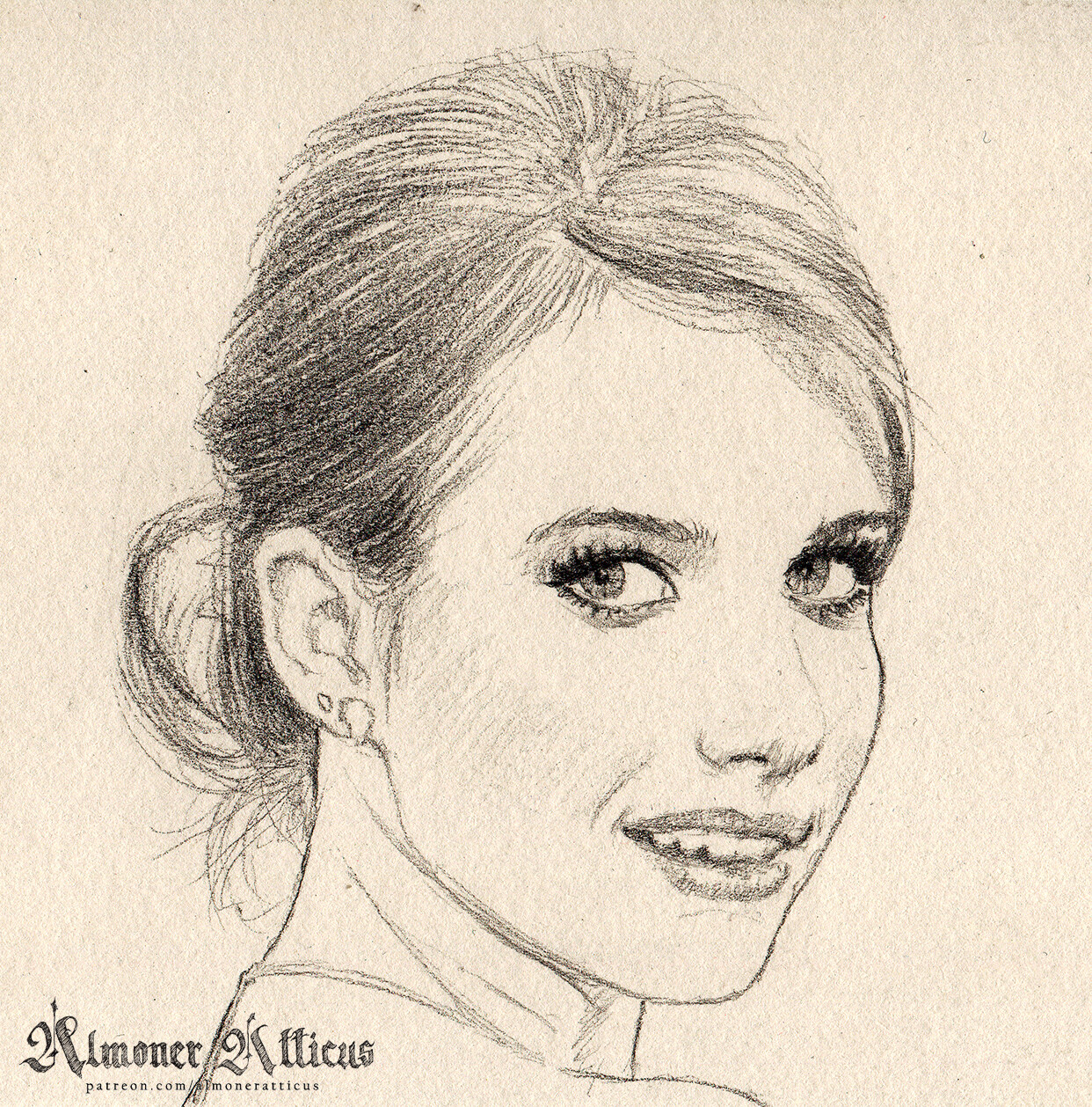 Emma Roberts Drawing High-Quality
