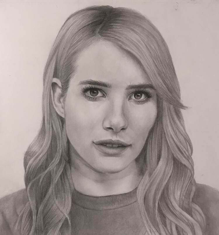 Emma Roberts Drawing Image
