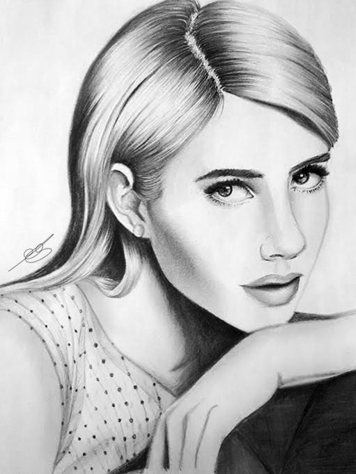 Emma Roberts Drawing Picture