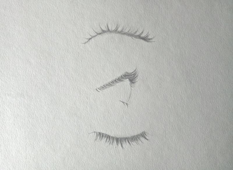 Eyelashes Art Drawing