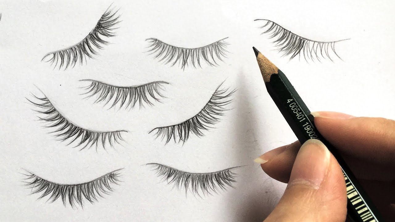 Eyelashes Drawing Beautiful Art