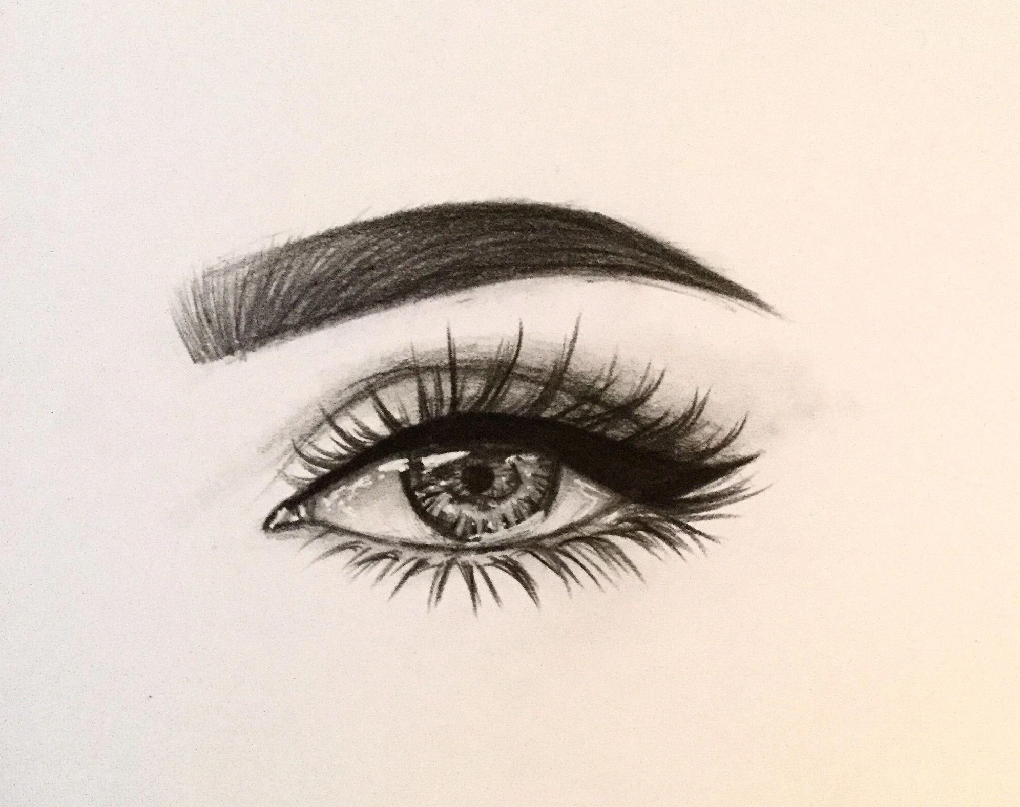 Eyelashes Drawing Photo