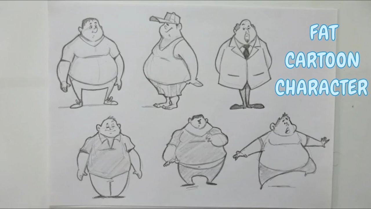 Fat People Drawing Art