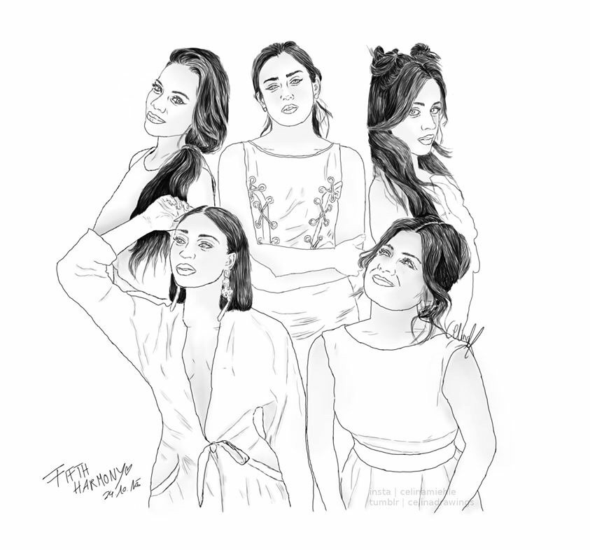 Fifth Harmony Drawing Art