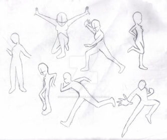 Figure Action Poses Drawing Art - Drawing Skill