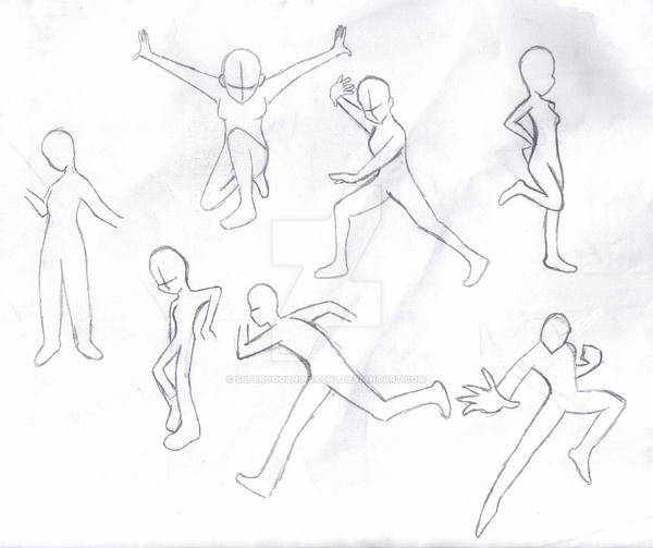 Figure Action Poses Drawing Art