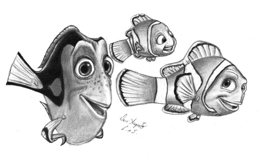 Finding Nemo Drawing Beautiful Image