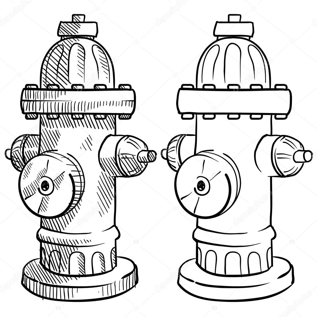 Fire Hydrant Drawing Art