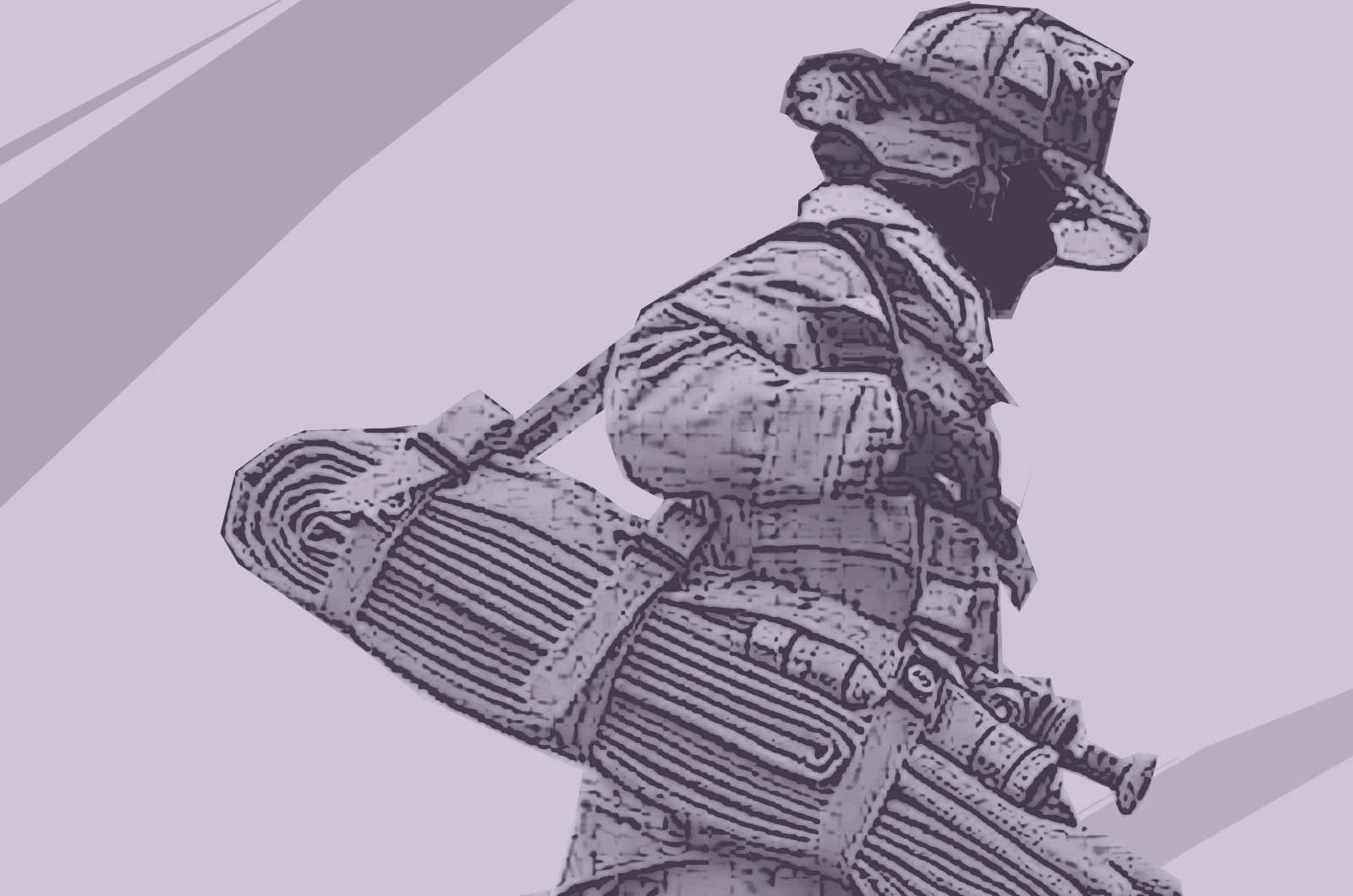 Firefighter Art Drawing