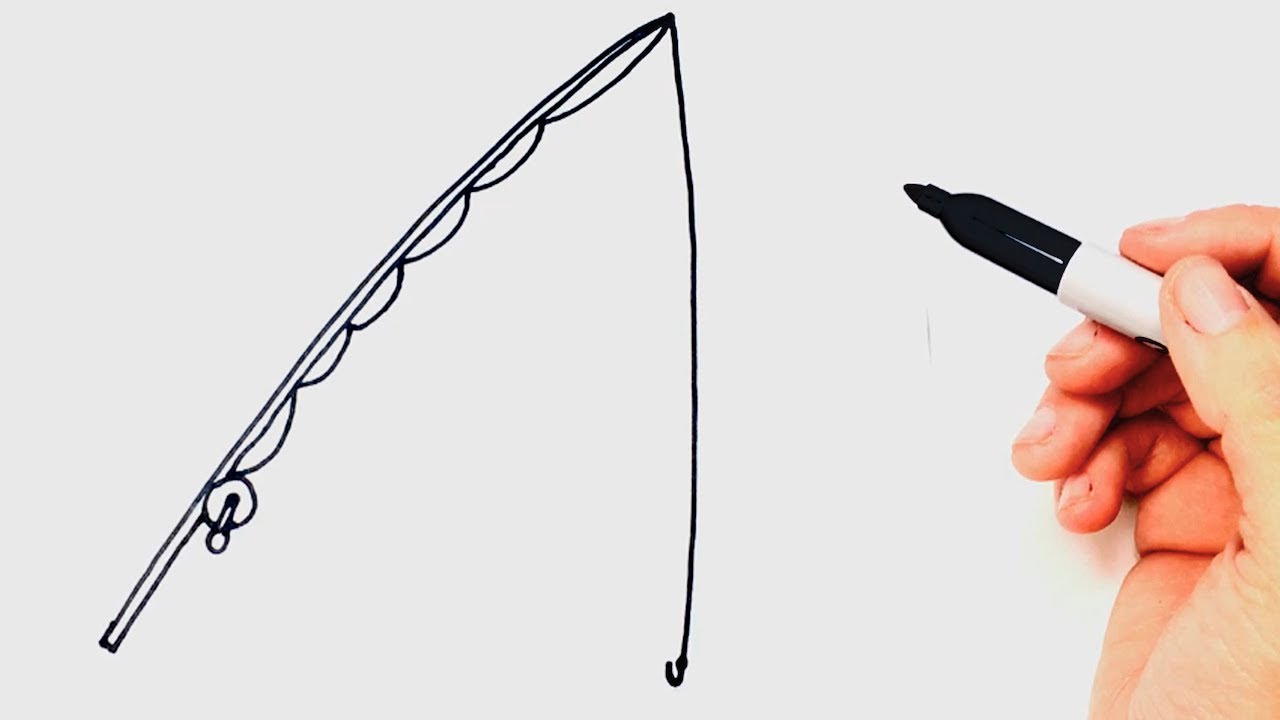 Fishing Pole Drawing Images