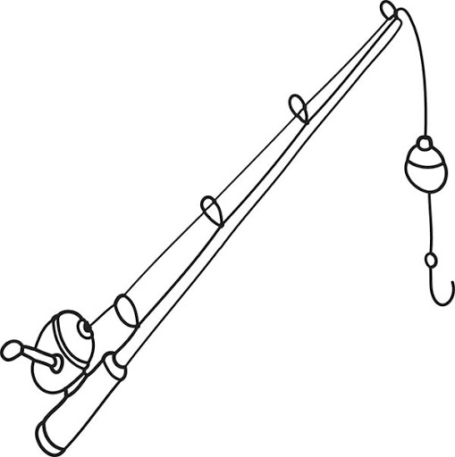 Fishing Pole Drawing Picture