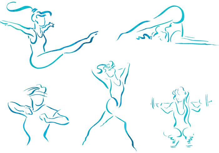 Fitness Drawing Image