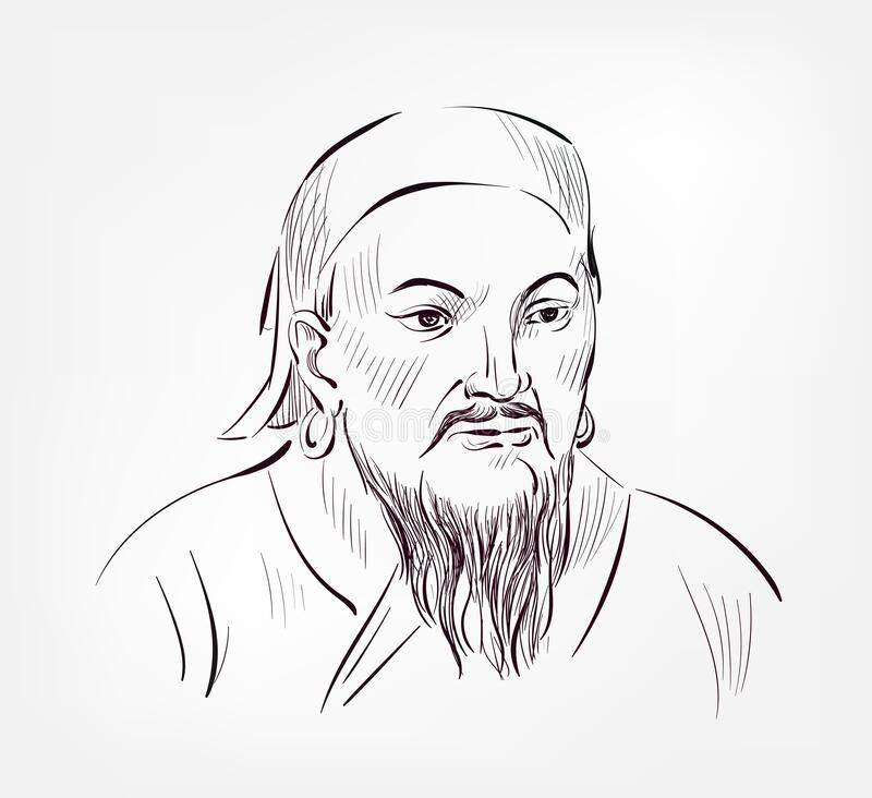 Genghis Khan Drawing Art