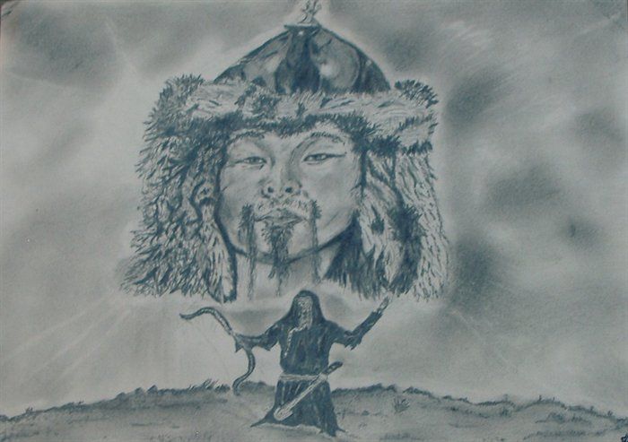 Genghis Khan Drawing Creative Art