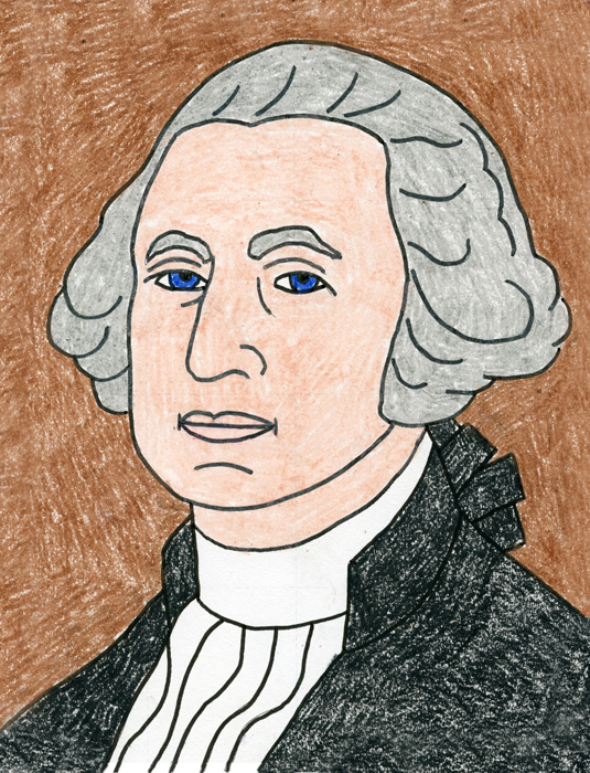George Washington Drawing Beautiful Image
