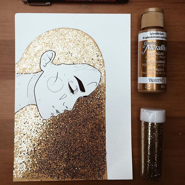 Glitter Drawing Picture