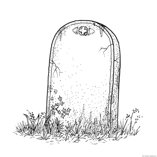 Gravestone Drawing Best - Drawing Skill