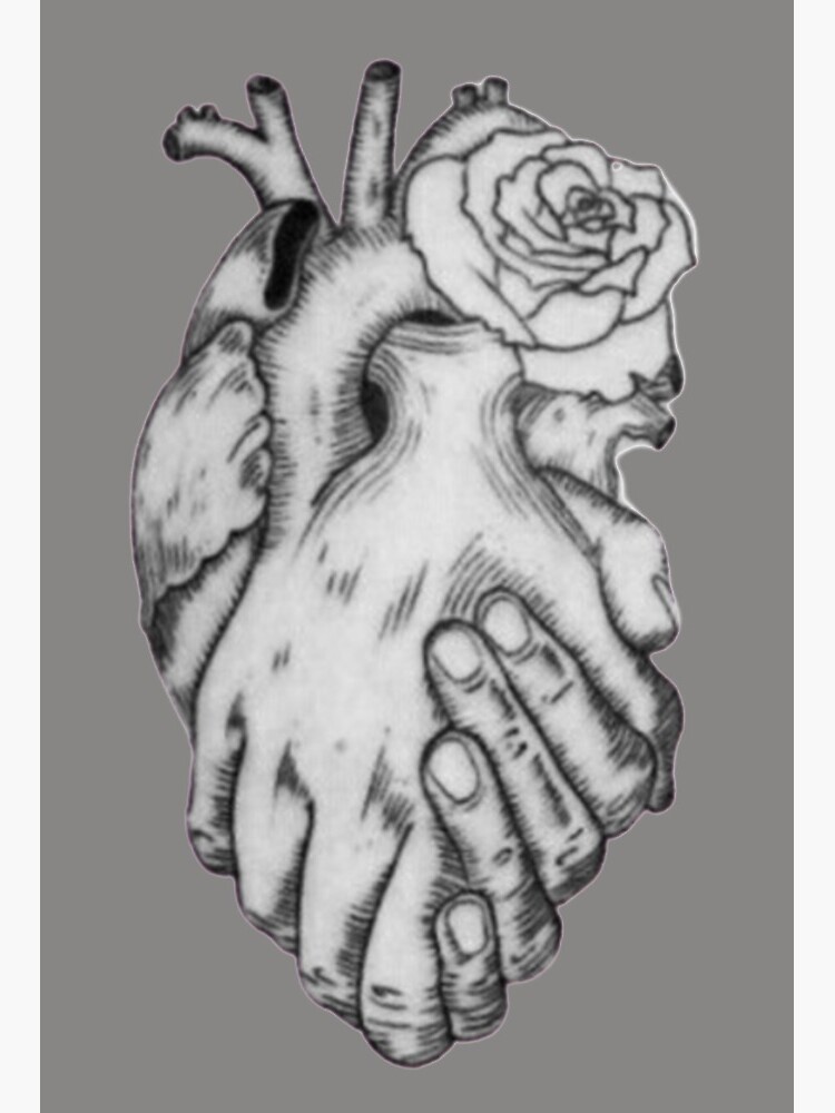 Heart And Rose Drawing Amazing